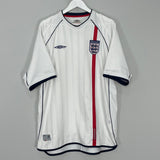 Shop 2001/03 ENGLAND HOME SHIRT (XXL) UMBRO, classic football shirts, vintage football shirts & retro soccer jerseys at Cult Kits