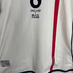 Shop 2001/03 ENGLAND SCHOLES #8 HOME SHIRT (S) UMBRO, classic football shirts, vintage football shirts & retro soccer jerseys at Cult Kits