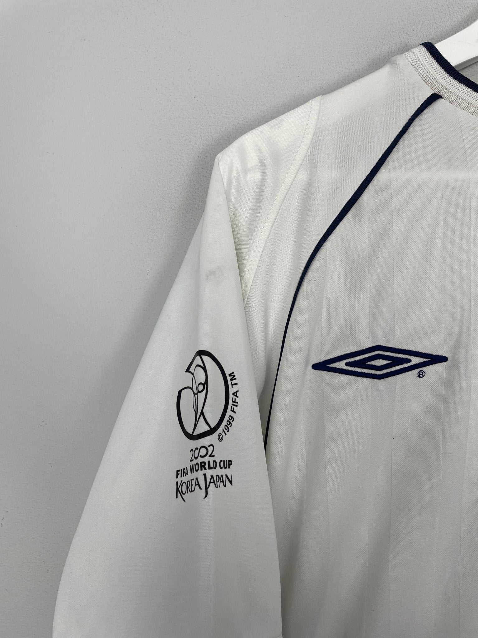 Shop 2001/03 ENGLAND SCHOLES #8 HOME SHIRT (S) UMBRO, classic football shirts, vintage football shirts & retro soccer jerseys at Cult Kits