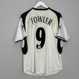 Shop 2001/03 LIVERPOOL FOWLER #9 AWAY SHIRT (S) REEBOK, classic football shirts, vintage football shirts & retro soccer jerseys at Cult Kits