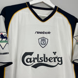 Shop 2001/03 LIVERPOOL FOWLER #9 AWAY SHIRT (S) REEBOK, classic football shirts, vintage football shirts & retro soccer jerseys at Cult Kits