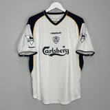 Shop 2001/03 LIVERPOOL FOWLER #9 AWAY SHIRT (S) REEBOK, classic football shirts, vintage football shirts & retro soccer jerseys at Cult Kits