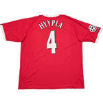 Buy 2001/03 LIVERPOOL HYYPIA 4 C/L HOME SHIRT (XL) REEBOK ~ Free worldwide shipping available ~ Authentic Vintage Football Shirts from Cult Kits