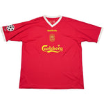 Buy 2001/03 LIVERPOOL HYYPIA 4 C/L HOME SHIRT (XL) REEBOK ~ Free worldwide shipping available ~ Authentic Vintage Football Shirts from Cult Kits
