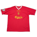 Buy 2001/03 LIVERPOOL HYYPIA 4 C/L HOME SHIRT (XL) REEBOK ~ Free worldwide shipping available ~ Authentic Vintage Football Shirts from Cult Kits