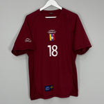 Shop 2001/04 VENEZUELA ARANGO #18 HOME SHIRT (L) ATLETICA, classic football shirts, vintage football shirts & retro soccer jerseys at Cult Kits