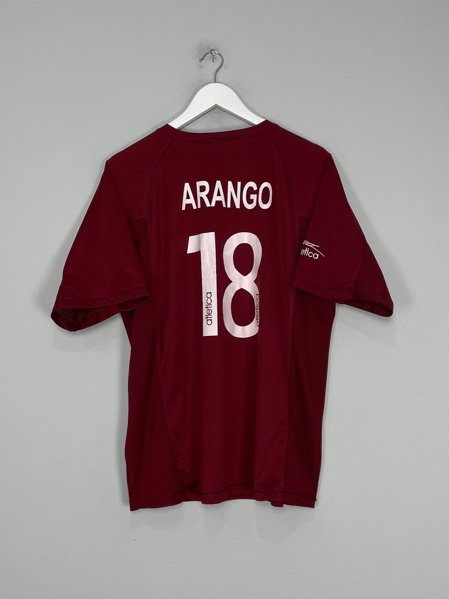 Shop 2001/04 VENEZUELA ARANGO #18 HOME SHIRT (L) ATLETICA, classic football shirts, vintage football shirts & retro soccer jerseys at Cult Kits