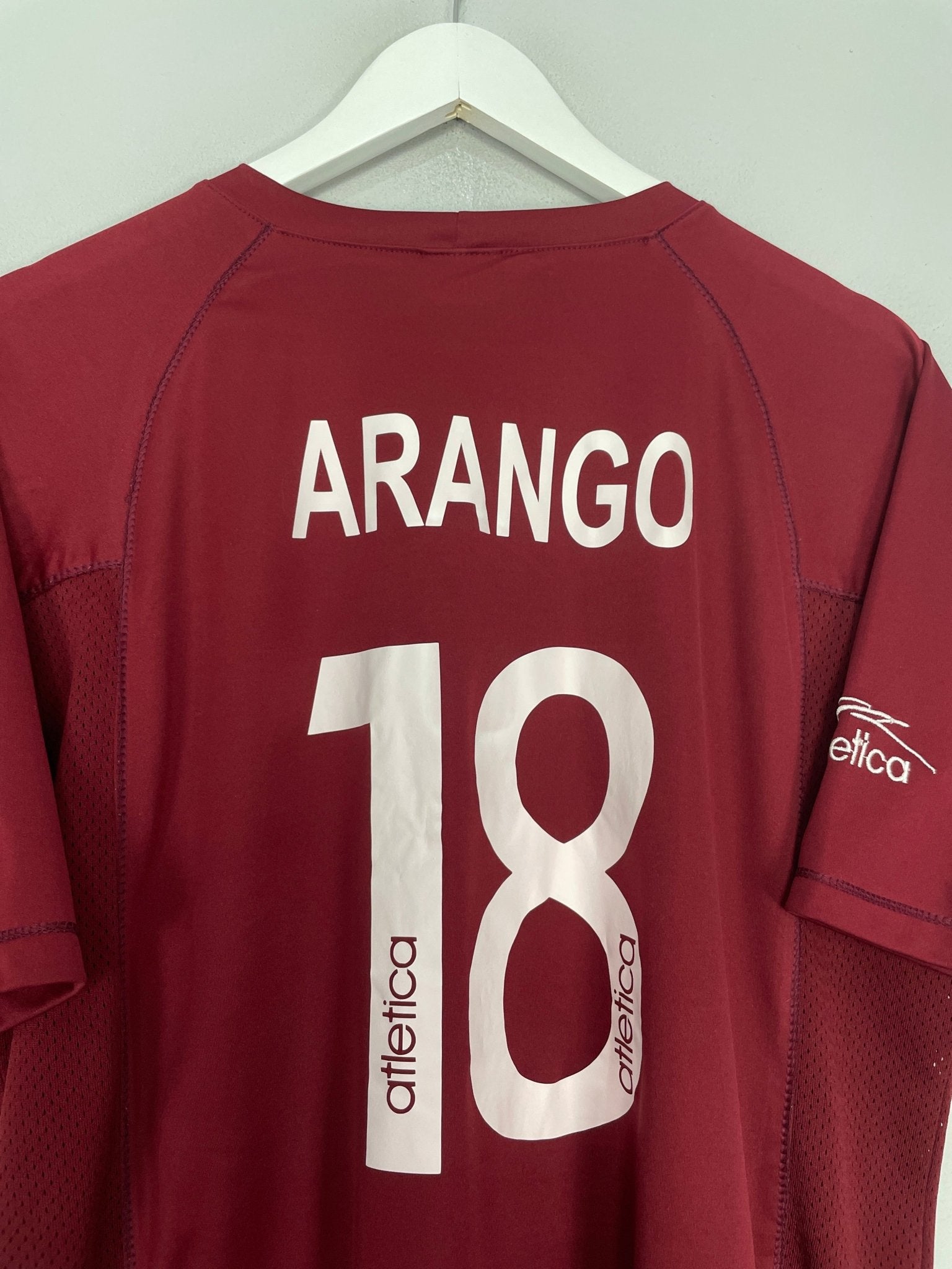 Shop 2001/04 VENEZUELA ARANGO #18 HOME SHIRT (L) ATLETICA, classic football shirts, vintage football shirts & retro soccer jerseys at Cult Kits