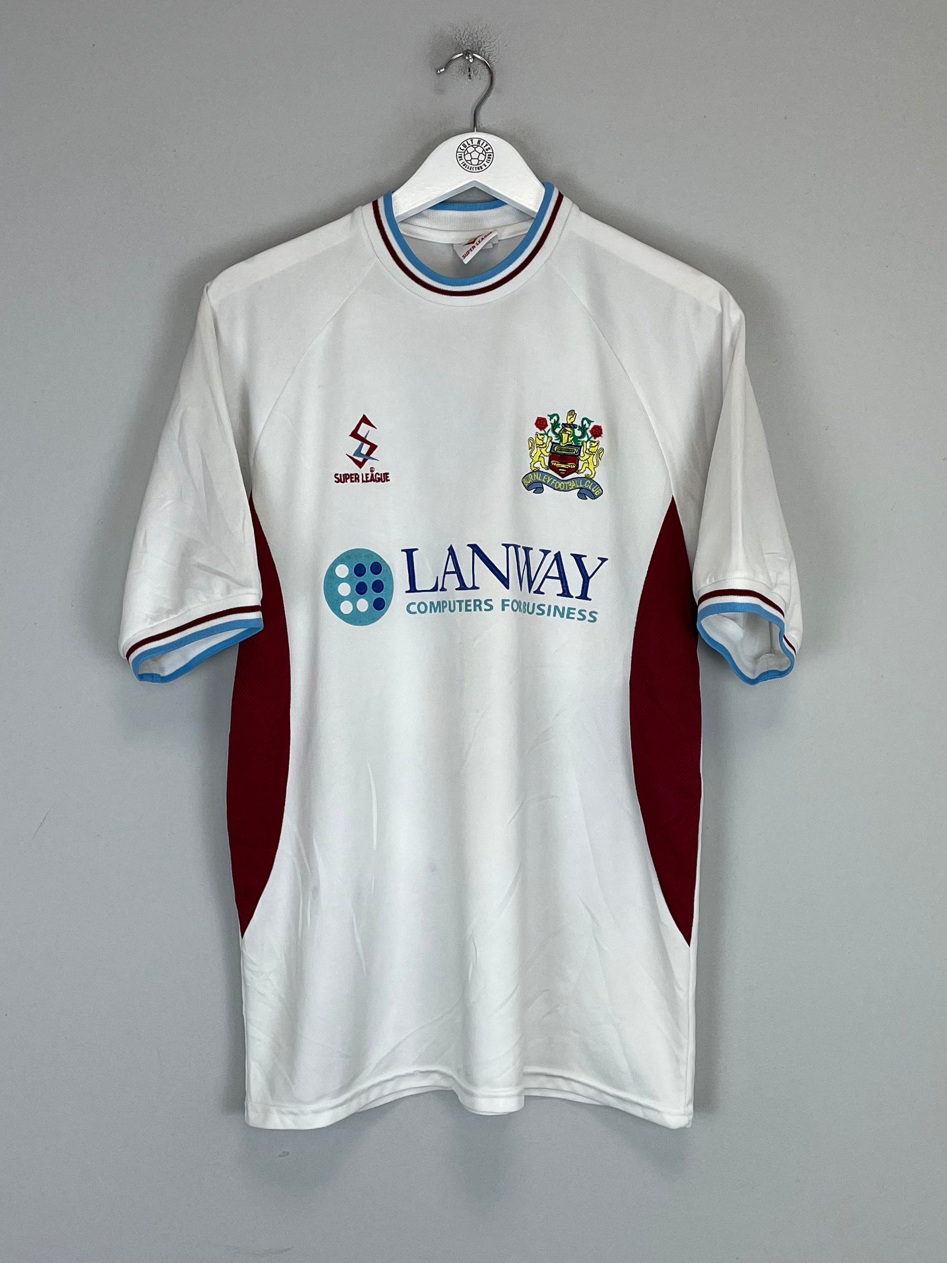 2001/02 BURNLEY AWAY SHIRT (M) SUPER LEAGUE