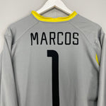 Shop 2002 BRAZIL MARCOS #1 GK SHIRT (S) NIKE, classic football shirts, vintage football shirts & retro soccer jerseys at Cult Kits