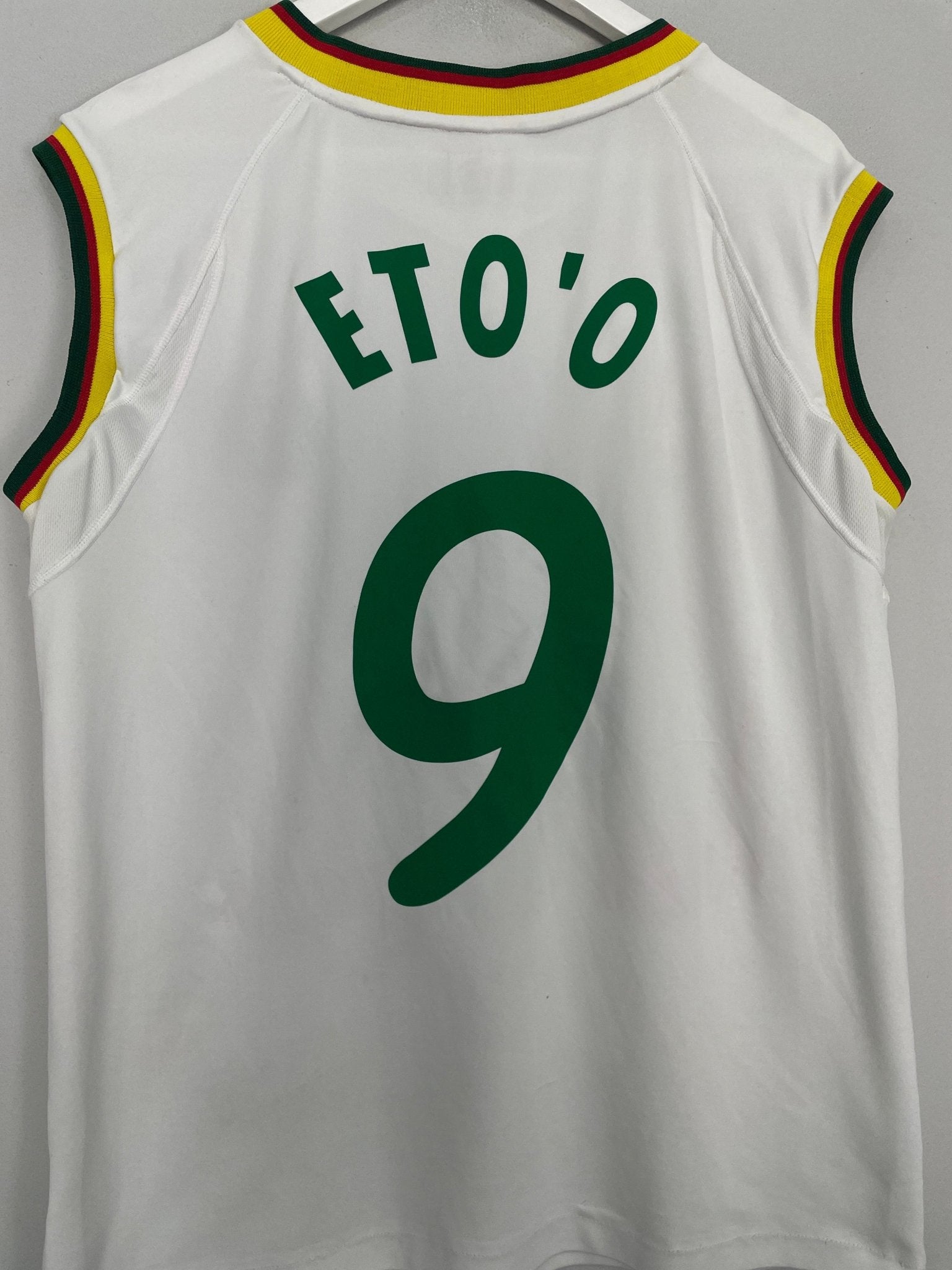 Shop 2002 CAMEROON ETO'O AWAY SHIRT (M) PUMA, classic football shirts, vintage football shirts & retro soccer jerseys at Cult Kits