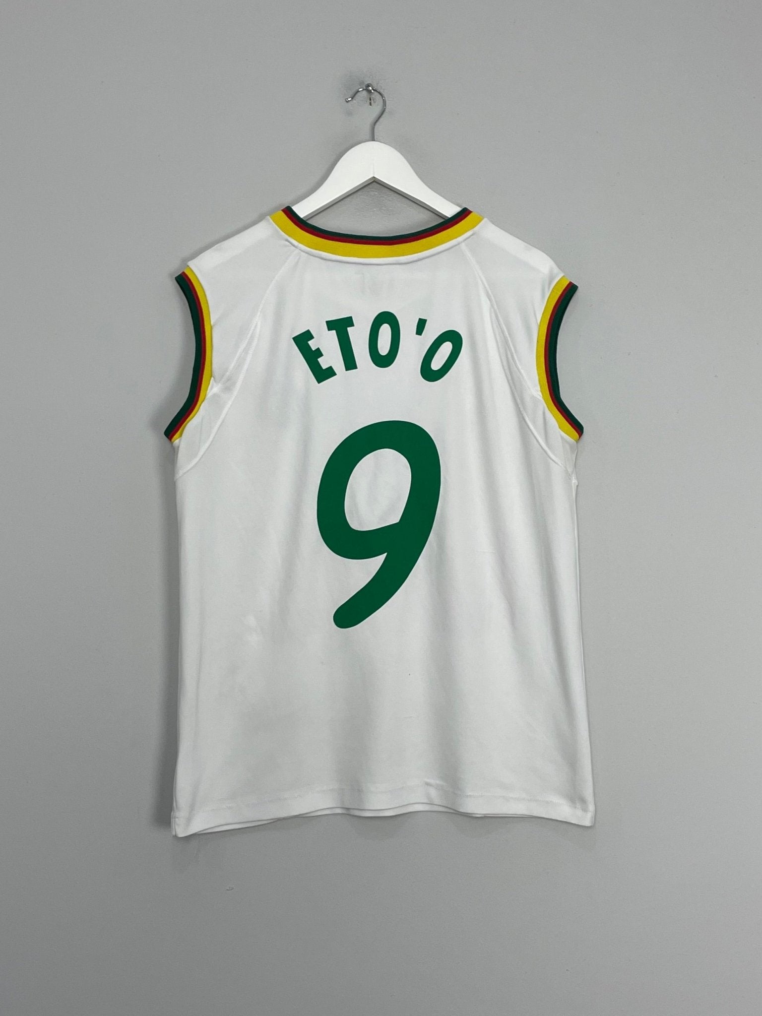 Shop 2002 CAMEROON ETO'O AWAY SHIRT (M) PUMA, classic football shirts, vintage football shirts & retro soccer jerseys at Cult Kits