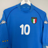 Shop 2002 ITALY DEL PIERO #10 HOME SHIRT (XL) KAPPA, classic football shirts, vintage football shirts & retro soccer jerseys at Cult Kits