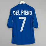 Shop 2002 ITALY DEL PIERO #7 HOME SHIRT (M) KAPPA, classic football shirts, vintage football shirts & retro soccer jerseys at Cult Kits