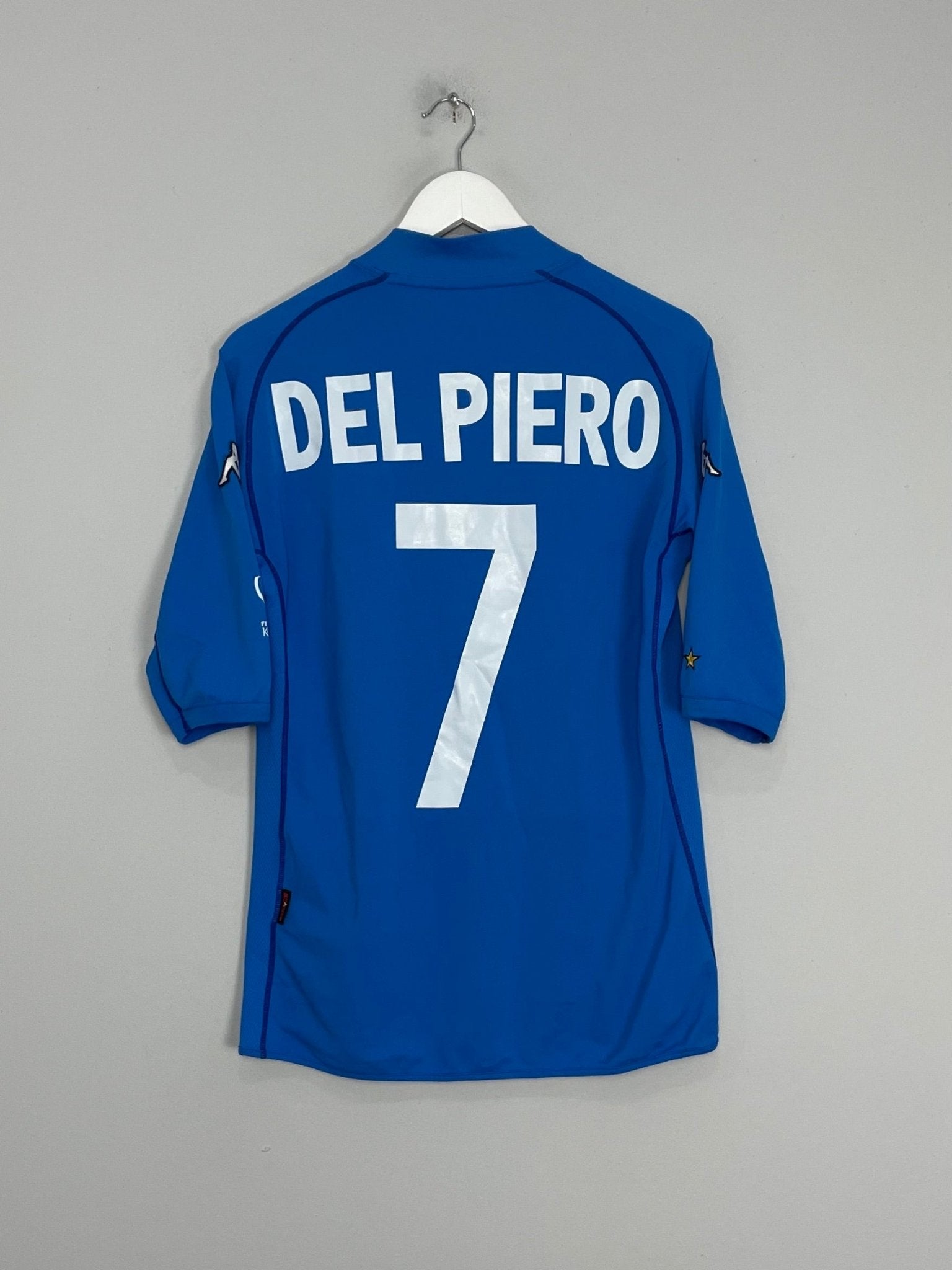 Shop 2002 ITALY DEL PIERO #7 HOME SHIRT (M) KAPPA, classic football shirts, vintage football shirts & retro soccer jerseys at Cult Kits