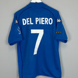 Shop 2002 ITALY DEL PIERO #7 HOME SHIRT (M) KAPPA, classic football shirts, vintage football shirts & retro soccer jerseys at Cult Kits
