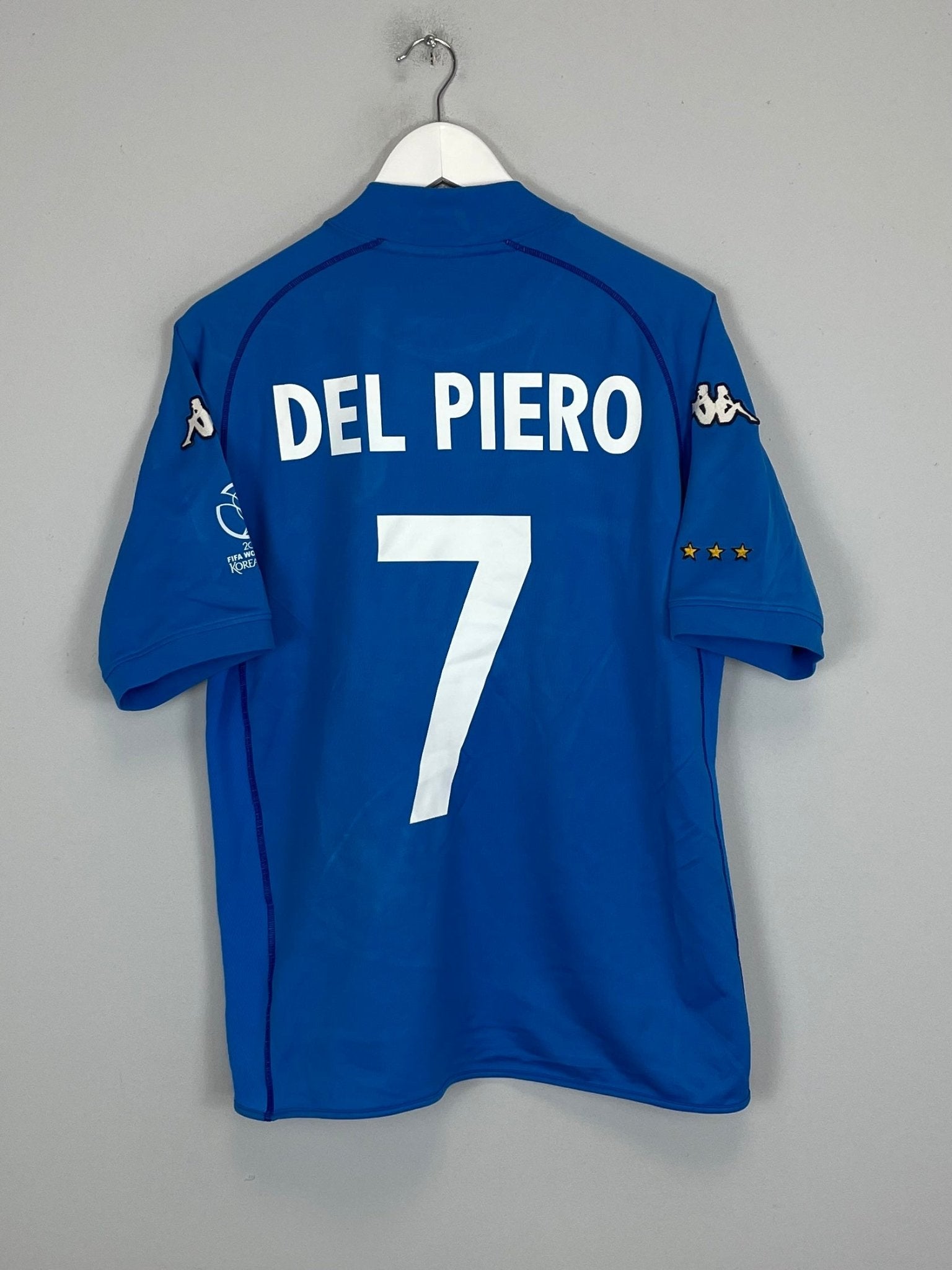 Shop 2002 ITALY DEL PIERO #7 HOME SHIRT (M) KAPPA, classic football shirts, vintage football shirts & retro soccer jerseys at Cult Kits