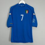 Shop 2002 ITALY DEL PIERO #7 HOME SHIRT (M) KAPPA, classic football shirts, vintage football shirts & retro soccer jerseys at Cult Kits