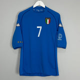 Shop 2002 ITALY DEL PIERO #7 HOME SHIRT (M) KAPPA, classic football shirts, vintage football shirts & retro soccer jerseys at Cult Kits
