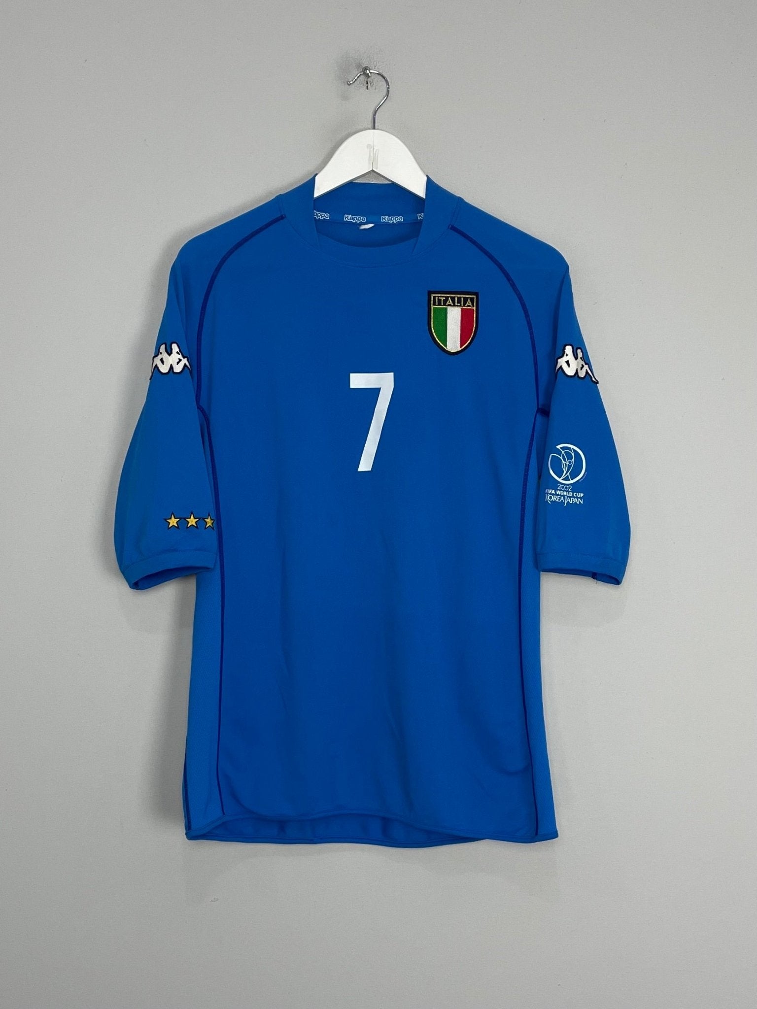 Shop 2002 ITALY DEL PIERO #7 HOME SHIRT (M) KAPPA, classic football shirts, vintage football shirts & retro soccer jerseys at Cult Kits