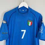 Shop 2002 ITALY DEL PIERO #7 HOME SHIRT (M) KAPPA, classic football shirts, vintage football shirts & retro soccer jerseys at Cult Kits
