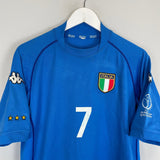 Shop 2002 ITALY DEL PIERO #7 HOME SHIRT (M) KAPPA, classic football shirts, vintage football shirts & retro soccer jerseys at Cult Kits