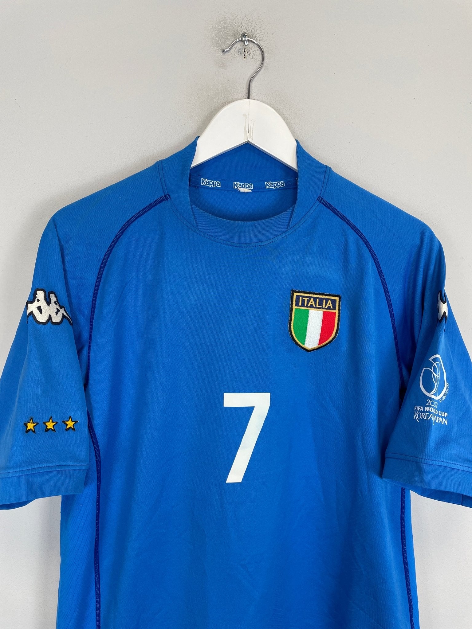 Shop 2002 ITALY DEL PIERO #7 HOME SHIRT (M) KAPPA, classic football shirts, vintage football shirts & retro soccer jerseys at Cult Kits