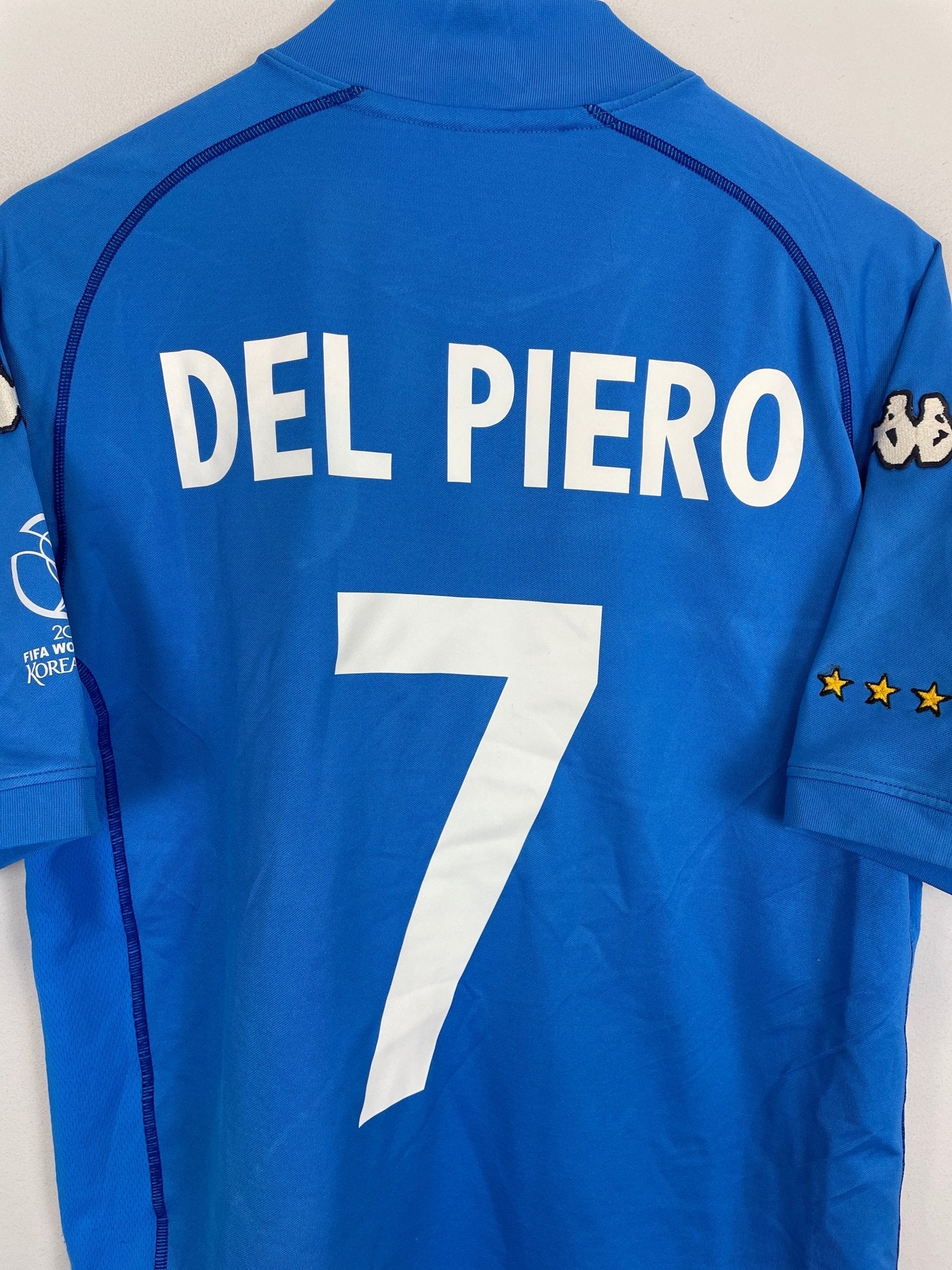 Shop 2002 ITALY DEL PIERO #7 HOME SHIRT (M) KAPPA, classic football shirts, vintage football shirts & retro soccer jerseys at Cult Kits