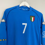 Shop 2002 ITALY DEL PIERO #7 HOME SHIRT (M) KAPPA, classic football shirts, vintage football shirts & retro soccer jerseys at Cult Kits