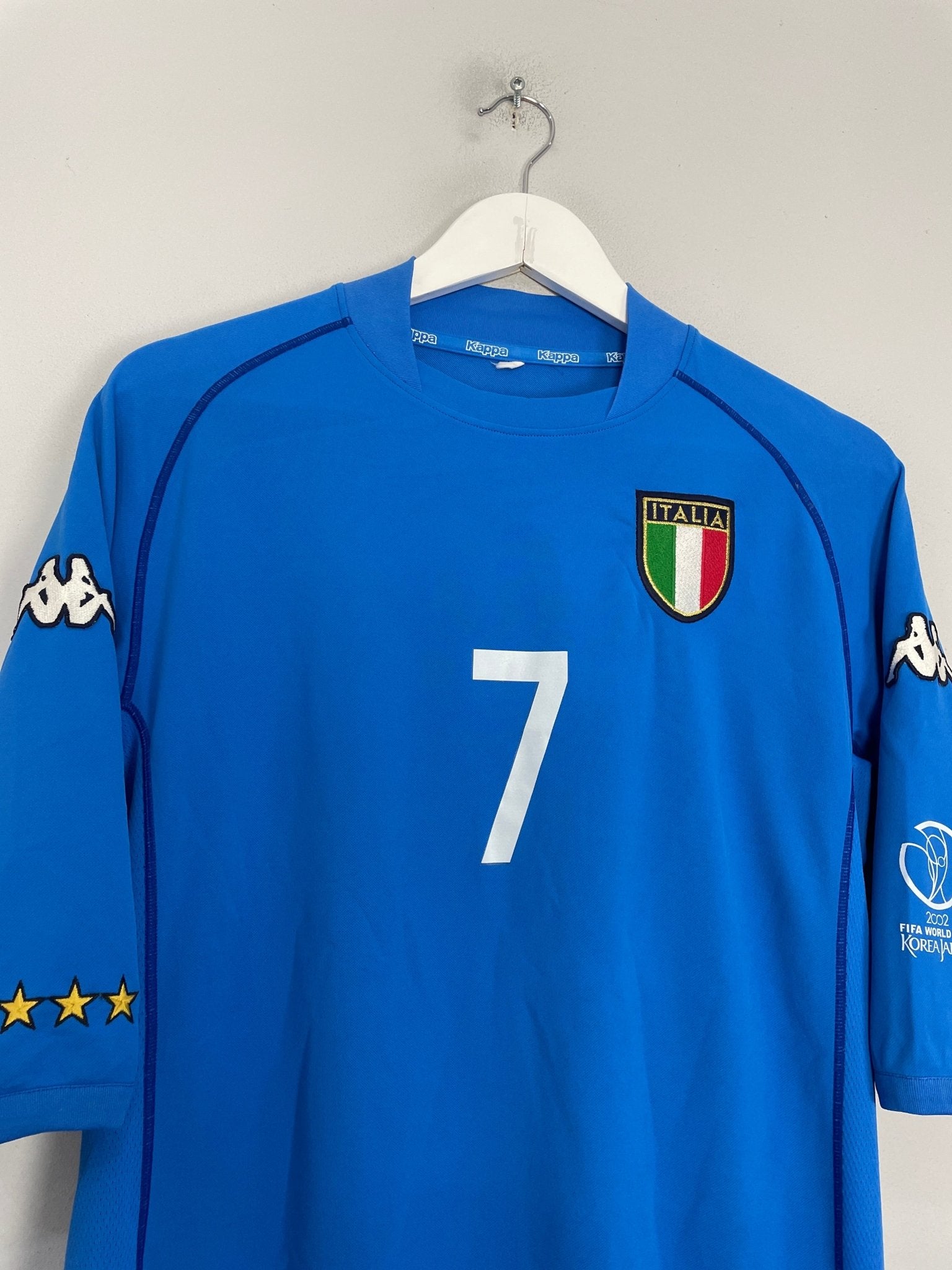 Shop 2002 ITALY DEL PIERO #7 HOME SHIRT (M) KAPPA, classic football shirts, vintage football shirts & retro soccer jerseys at Cult Kits