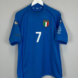 Shop 2002 ITALY DEL PIERO #7 HOME SHIRT (M) KAPPA, classic football shirts, vintage football shirts & retro soccer jerseys at Cult Kits