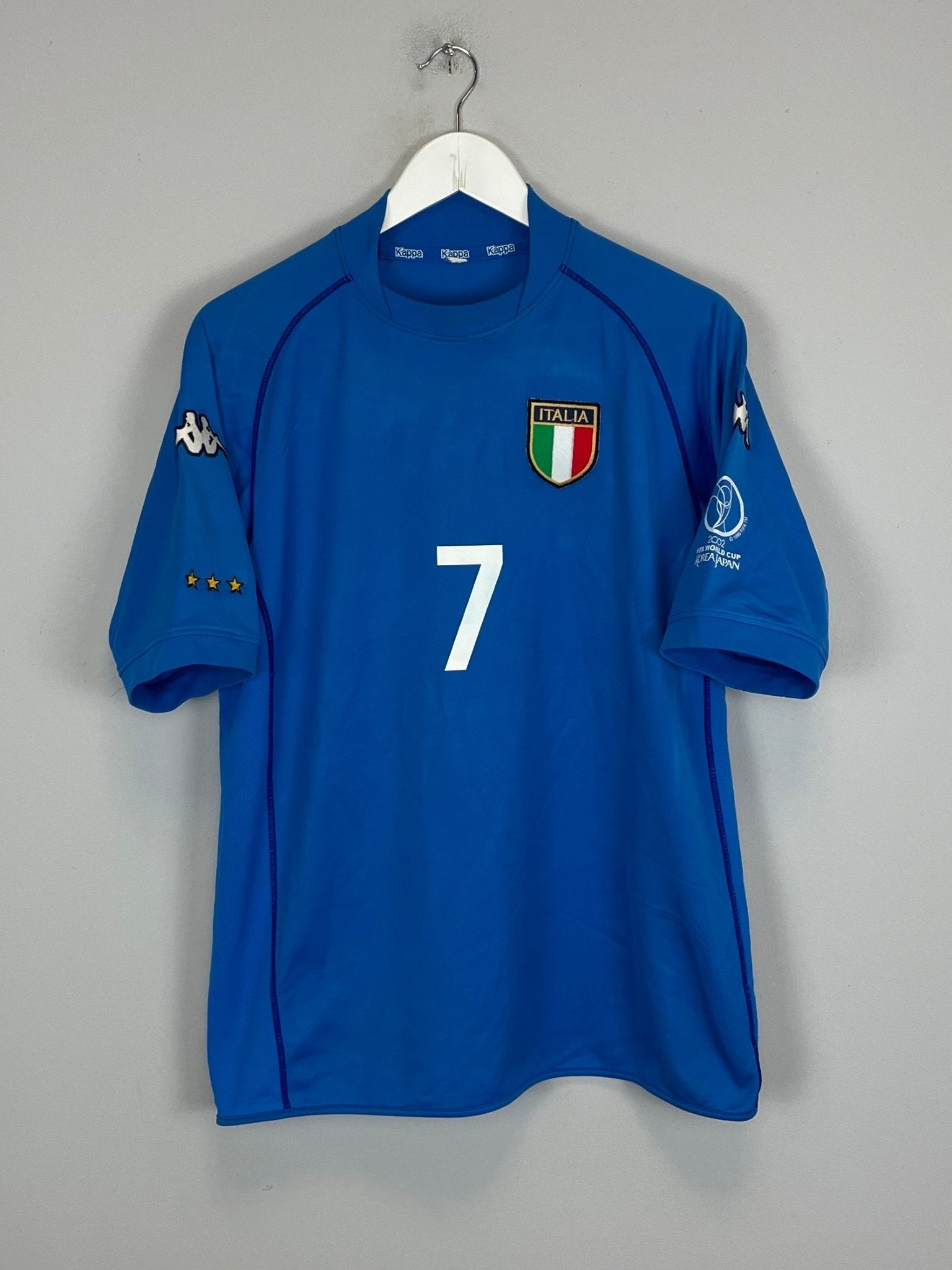 Shop 2002 ITALY DEL PIERO #7 HOME SHIRT (M) KAPPA, classic football shirts, vintage football shirts & retro soccer jerseys at Cult Kits