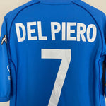 Shop 2002 ITALY DEL PIERO #7 HOME SHIRT (M) KAPPA, classic football shirts, vintage football shirts & retro soccer jerseys at Cult Kits
