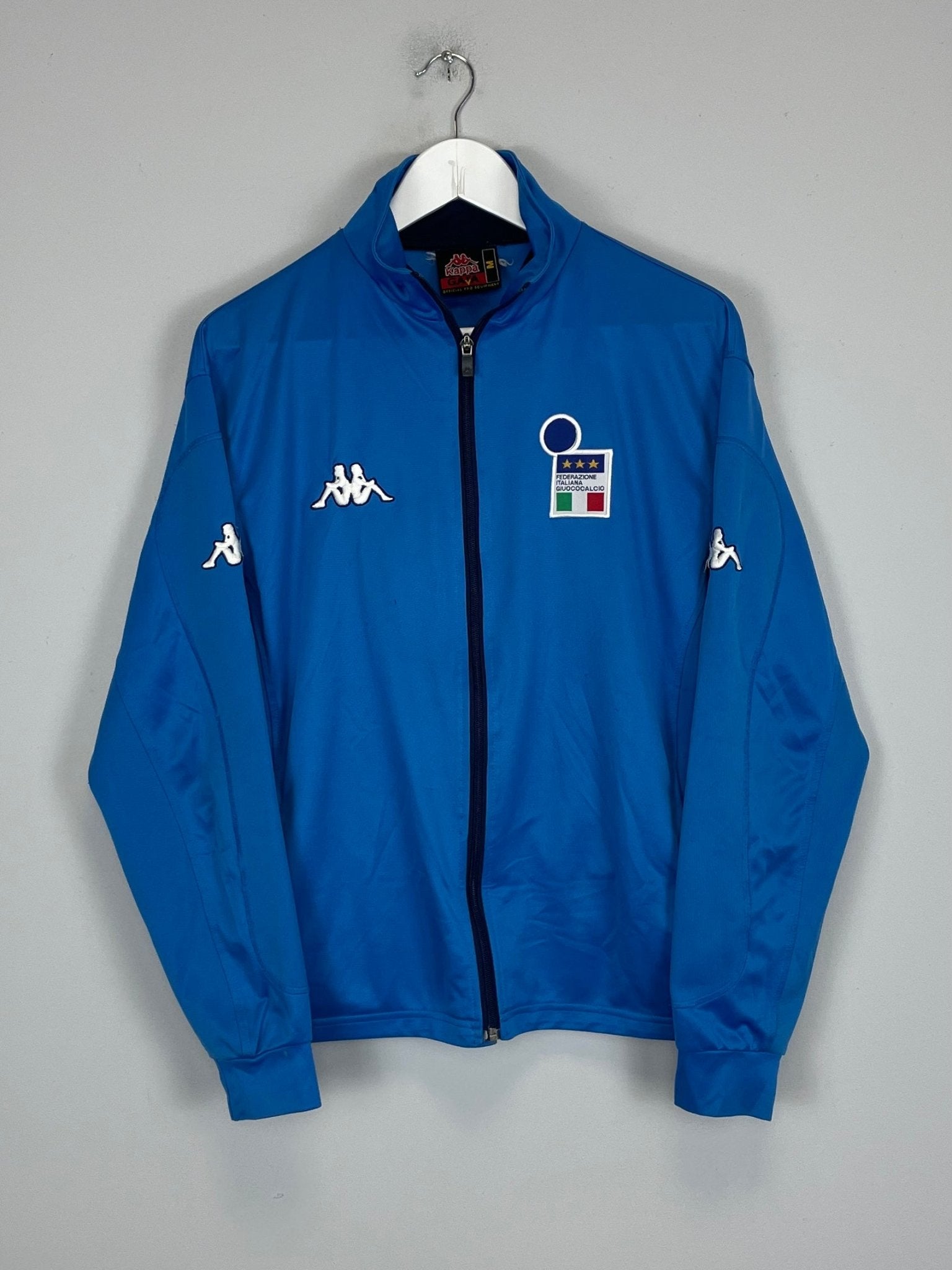 Shop 2002 ITALY TRACK JACKET (M) KAPPA, classic football shirts, vintage football shirts & retro soccer jerseys at Cult Kits