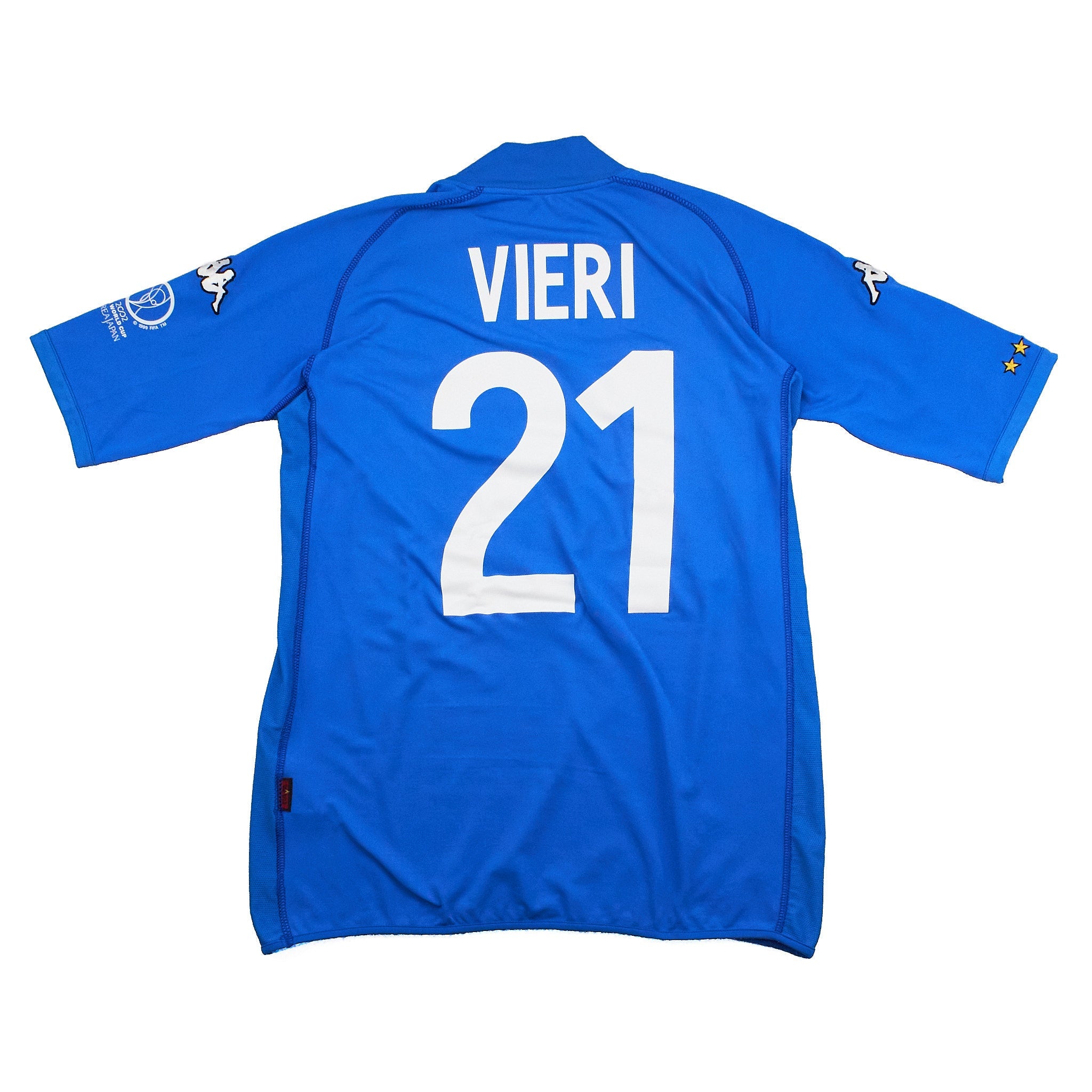Buy 2002 Italy Vieri 21 Home Shirt (XL) Kappa ~ Free worldwide shipping ~ Authentic Vintage Football Shirts from Cult Kits