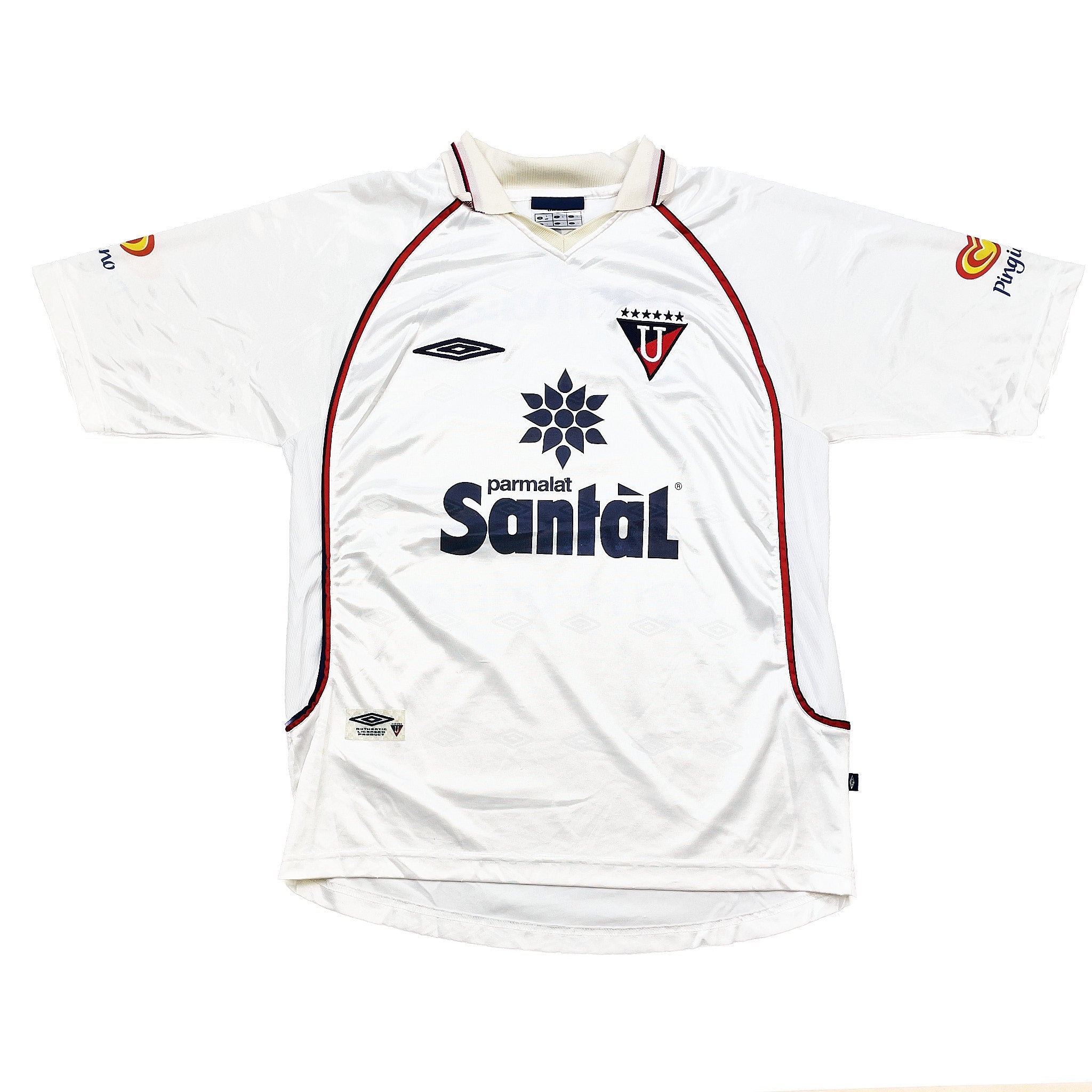 Buy 2002 LDU Quito Home Shirt (L) Umbro ~ Free worldwide shipping ~ Authentic Vintage Football Shirts from Cult Kits