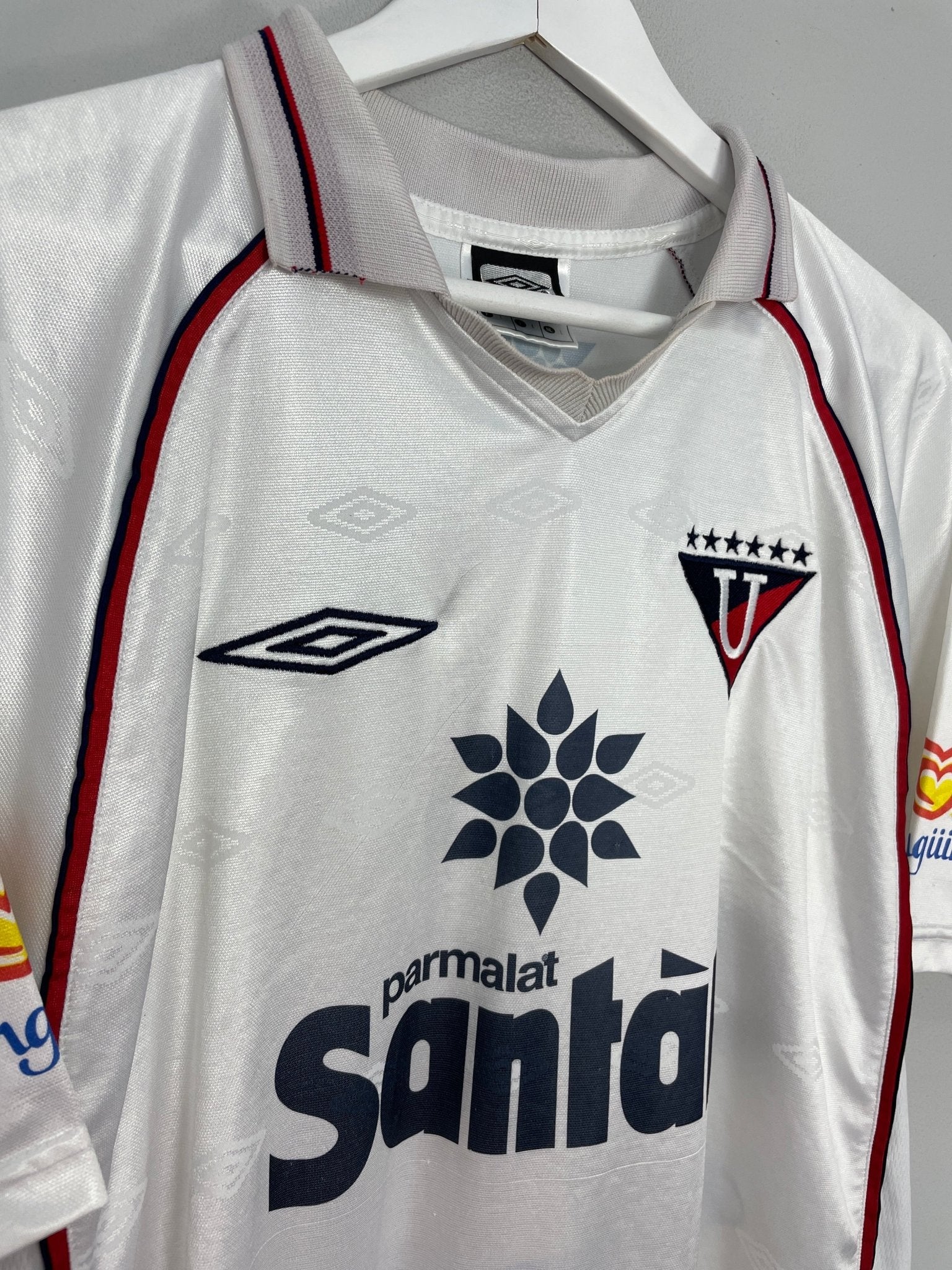 Shop 2002 LDU QUITO HOME SHIRT (L) UMBRO, classic football shirts, vintage football shirts & retro soccer jerseys at Cult Kits