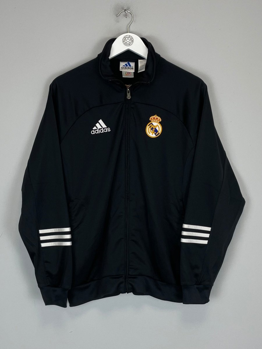 2002 REAL MADRID *CENTENARY* TRACKSUIT TOP (S) ADIDAS - Cult Kits - Small - Buy Vintage Football Shirts, Authentic Retro Football Shirts For Sale, Classic Football Shirts & Soccer Jersey