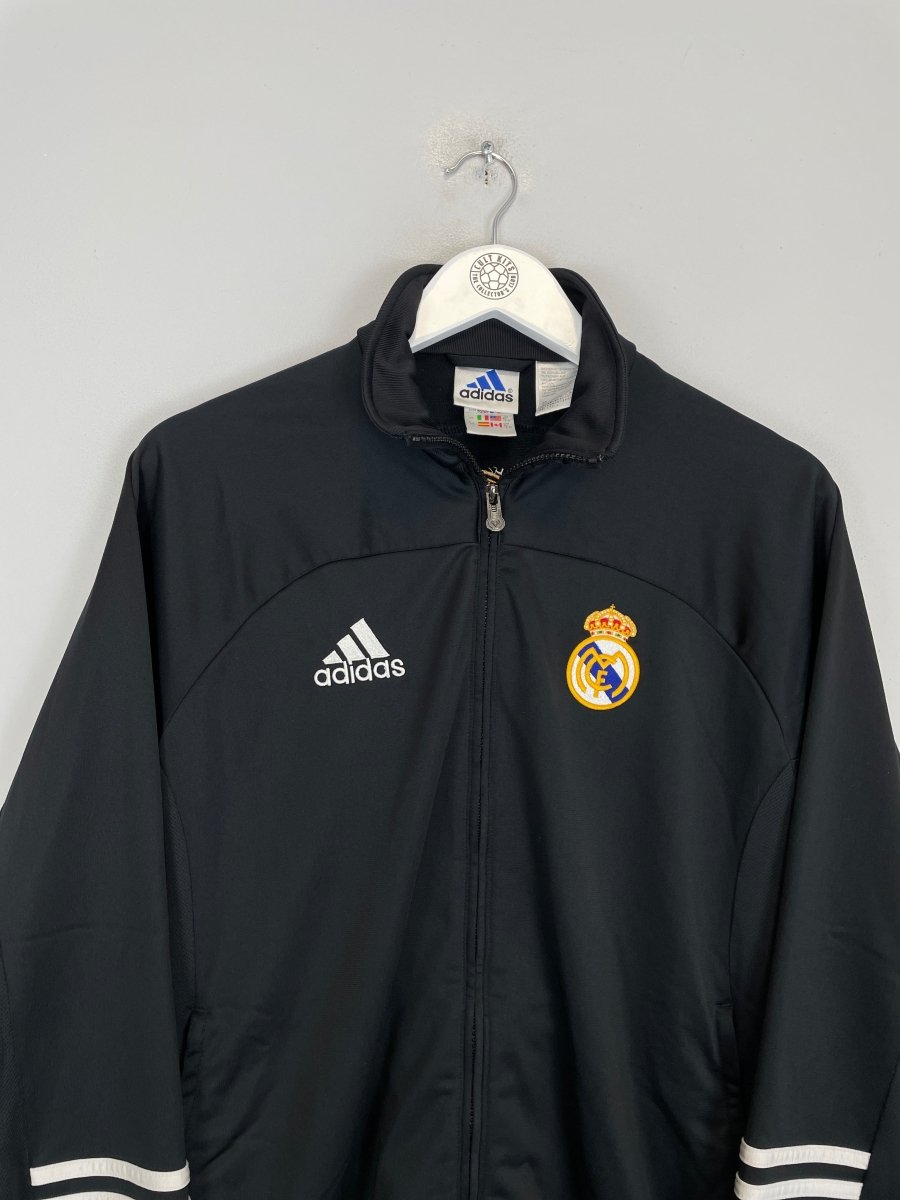 2002 REAL MADRID *CENTENARY* TRACKSUIT TOP (S) ADIDAS - Cult Kits - Small - Buy Vintage Football Shirts, Authentic Retro Football Shirts For Sale, Classic Football Shirts & Soccer Jersey