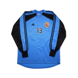Buy 2002 Spain 13 *Player Issue* Goalkeeper Shirt (L) Adidas ~ Free worldwide shipping ~ Authentic Vintage Football Shirts from Cult Kits