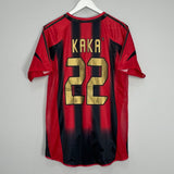 Shop 2002/03 AC MILAN KAKA #22 *PLAYER ISSUE* HOME SHIRT (M) ADIDAS, classic football shirts, vintage football shirts & retro soccer jerseys at Cult Kits
