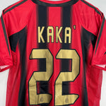 Shop 2002/03 AC MILAN KAKA #22 *PLAYER ISSUE* HOME SHIRT (M) ADIDAS, classic football shirts, vintage football shirts & retro soccer jerseys at Cult Kits