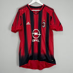 Shop 2002/03 AC MILAN KAKA #22 *PLAYER ISSUE* HOME SHIRT (M) ADIDAS, classic football shirts, vintage football shirts & retro soccer jerseys at Cult Kits