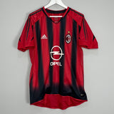 Shop 2002/03 AC MILAN KAKA #22 *PLAYER ISSUE* HOME SHIRT (M) ADIDAS, classic football shirts, vintage football shirts & retro soccer jerseys at Cult Kits