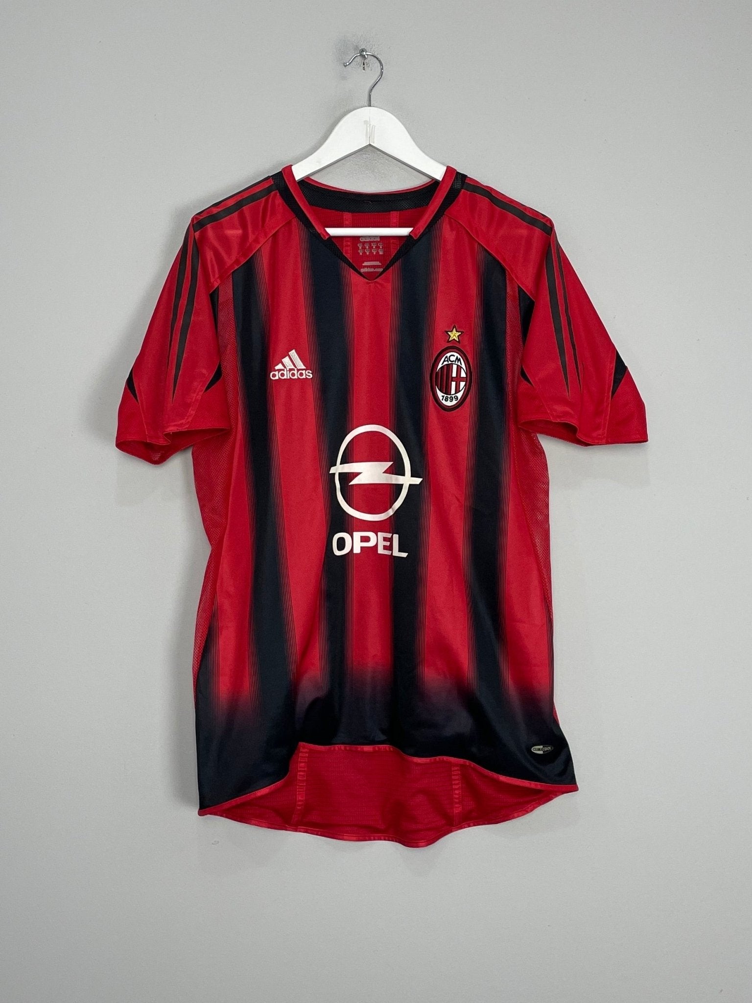Shop 2002/03 AC MILAN KAKA #22 *PLAYER ISSUE* HOME SHIRT (M) ADIDAS, classic football shirts, vintage football shirts & retro soccer jerseys at Cult Kits