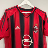 Shop 2002/03 AC MILAN KAKA #22 *PLAYER ISSUE* HOME SHIRT (M) ADIDAS, classic football shirts, vintage football shirts & retro soccer jerseys at Cult Kits
