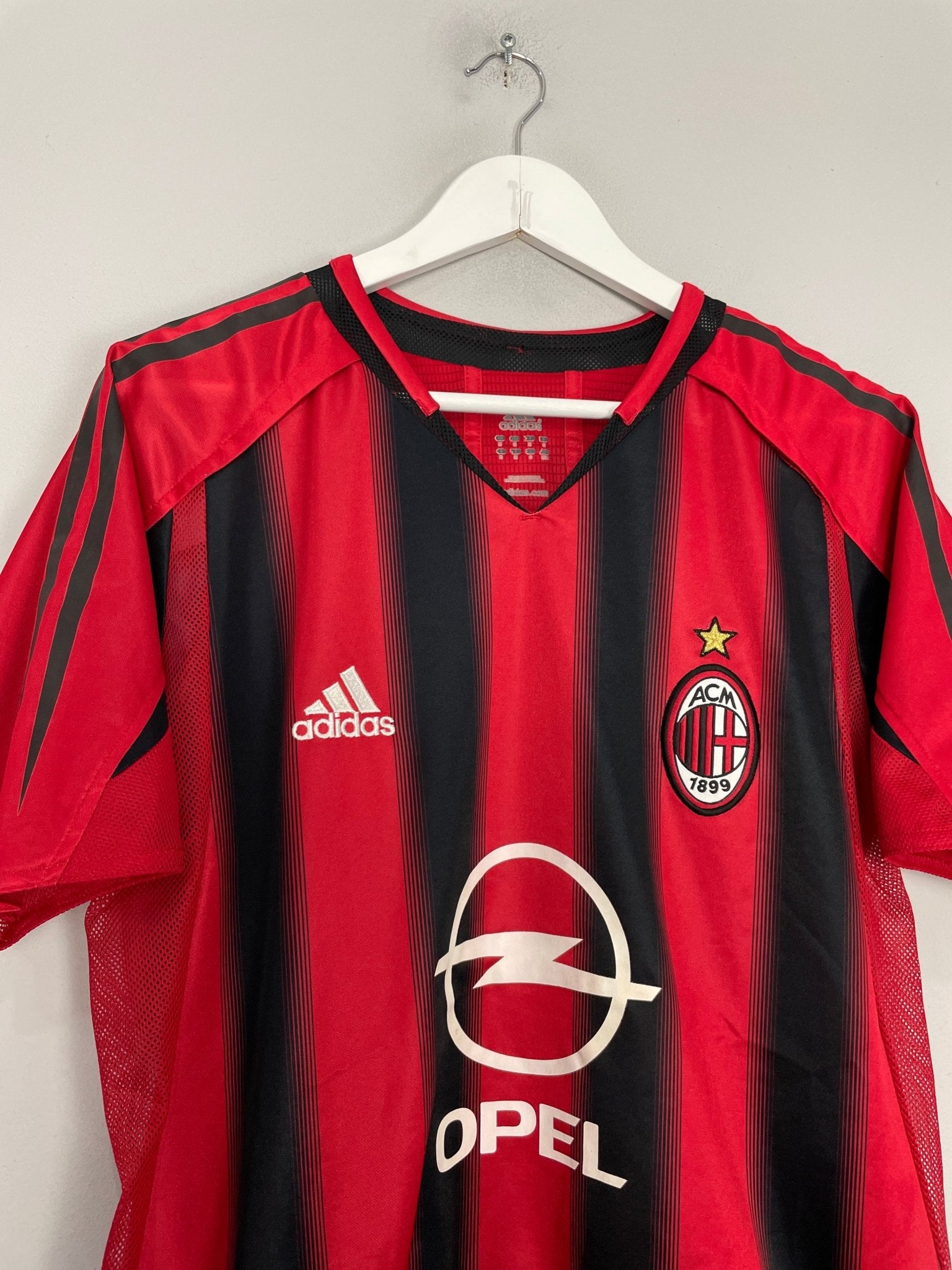 Shop 2002/03 AC MILAN KAKA #22 *PLAYER ISSUE* HOME SHIRT (M) ADIDAS, classic football shirts, vintage football shirts & retro soccer jerseys at Cult Kits
