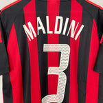 Shop 2002/03 AC MILAN MALDINI #3 HOME SHIRT (M) ADIDAS, classic football shirts, vintage football shirts & retro soccer jerseys at Cult Kits