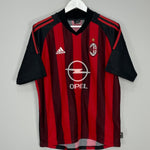 Shop 2002/03 AC MILAN MALDINI #3 HOME SHIRT (M) ADIDAS, classic football shirts, vintage football shirts & retro soccer jerseys at Cult Kits