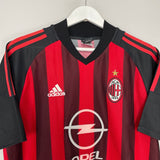 Shop 2002/03 AC MILAN MALDINI #3 HOME SHIRT (M) ADIDAS, classic football shirts, vintage football shirts & retro soccer jerseys at Cult Kits